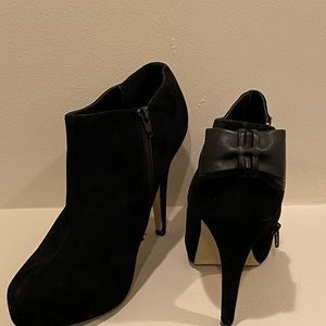 Black Suede Booties